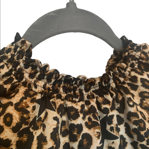 ASOS Curve Leopard + Star Mini Dress - Picture 3 of 7
